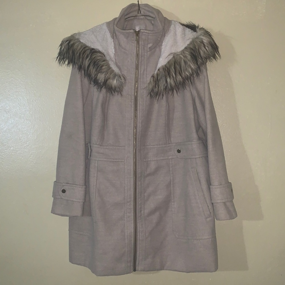 Cb established 1962 Coat with Faux Fur Hood in Women’s 3X